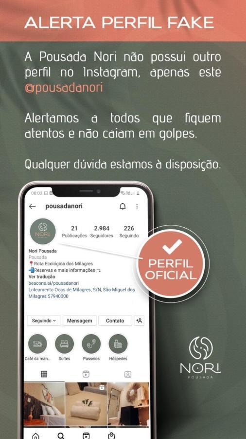 Nori Pousada São Miguel dos Milagres المظهر الخارجي الصورة